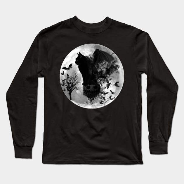 "Halloween" by Amber's Designs™ Long Sleeve T-Shirt by AmbersDesignsCo